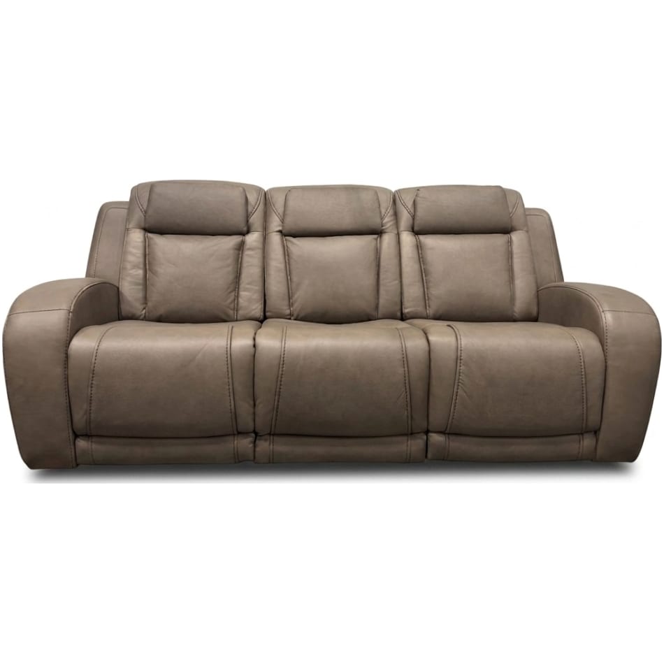 jetset ii sable power leather reclining sofa   