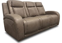 jetset ii sable power leather reclining sofa   