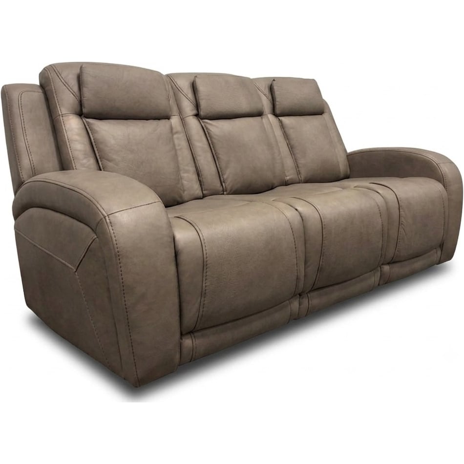 jetset ii sable power leather reclining sofa   