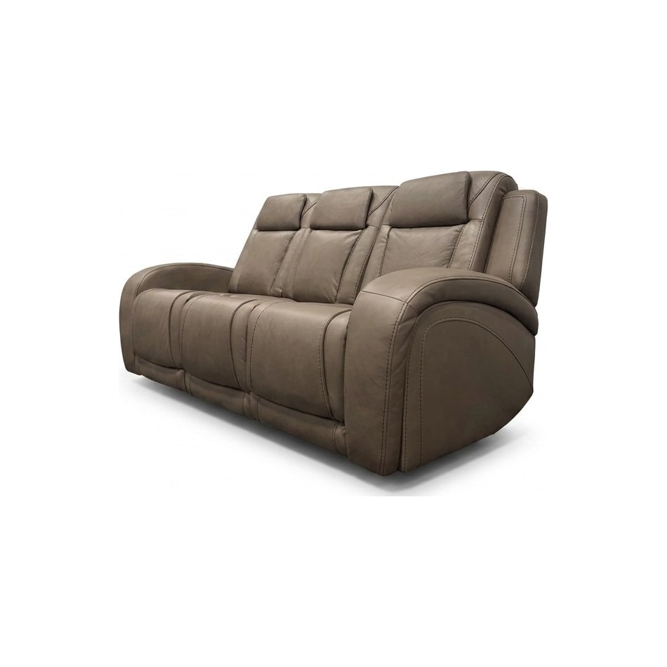 jetset ii sable power leather reclining sofa   