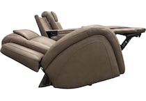 jetset ii sable power leather reclining sofa   