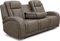jetset ii sable power leather reclining sofa   