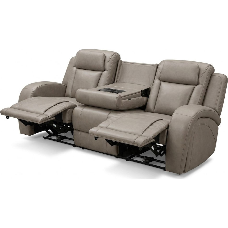 jetset ii sable power leather reclining sofa   