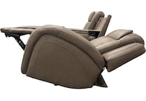 jetset ii sable power leather reclining sofa   