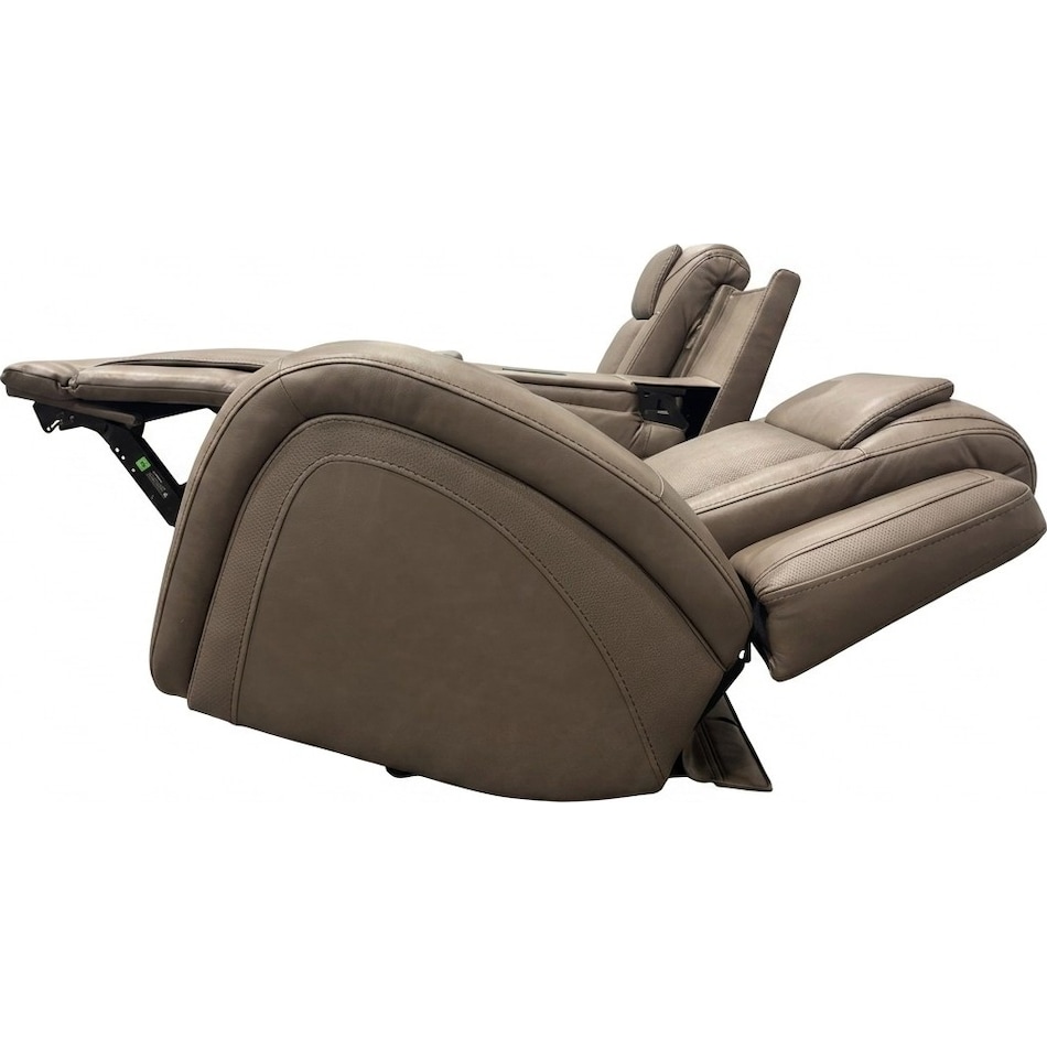 jetset ii sable power leather reclining sofa   