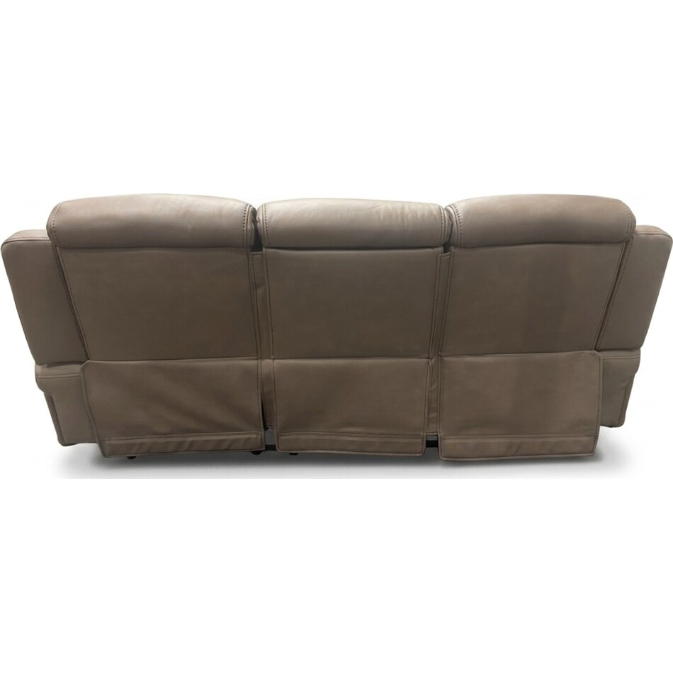 jetset ii sable power leather reclining sofa   