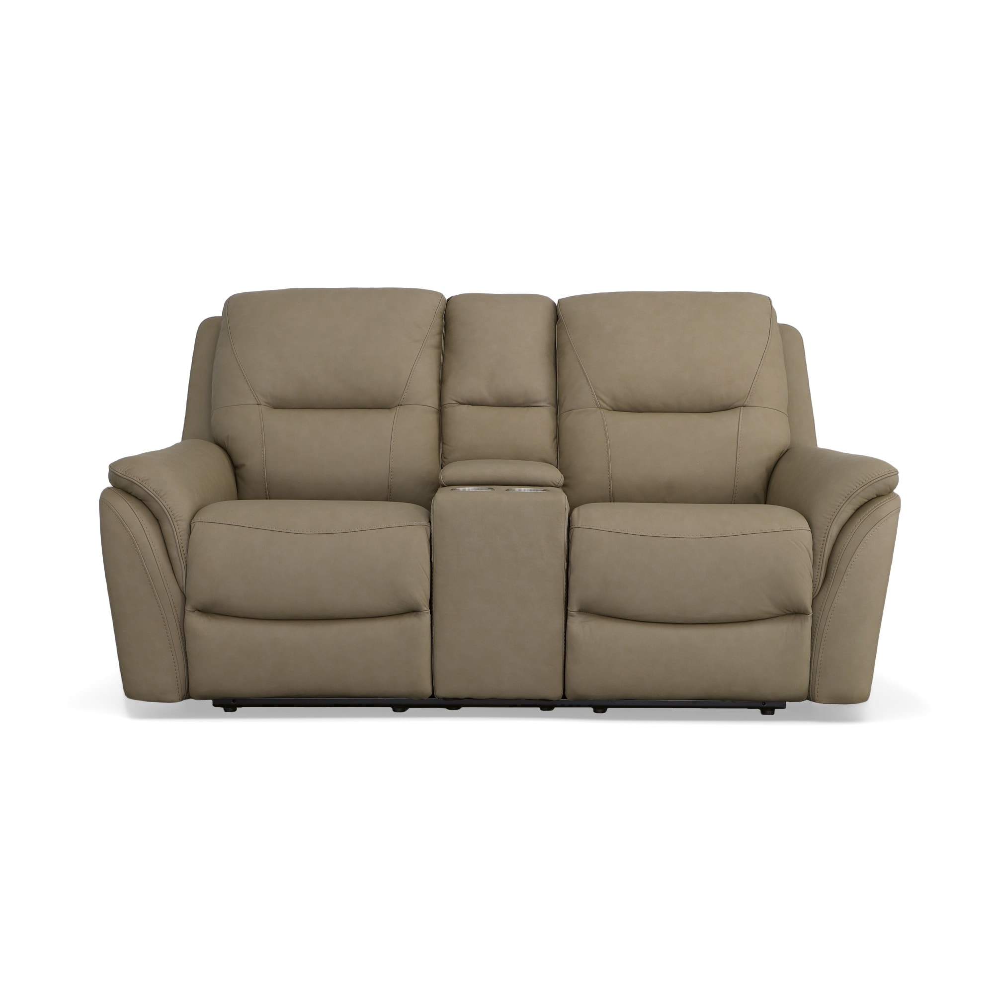 JOANNE POWER LEATHER RECLINING LOVESEAT Morris