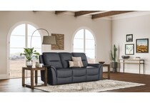 joanne grey power leather reclining sofa   