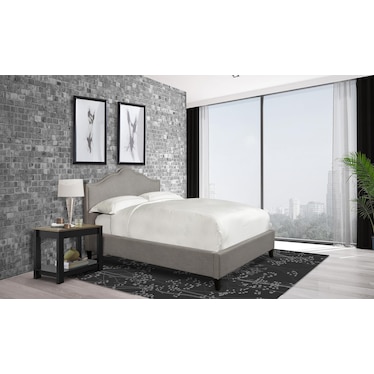 JOCELYN UPHOLSTERED BED