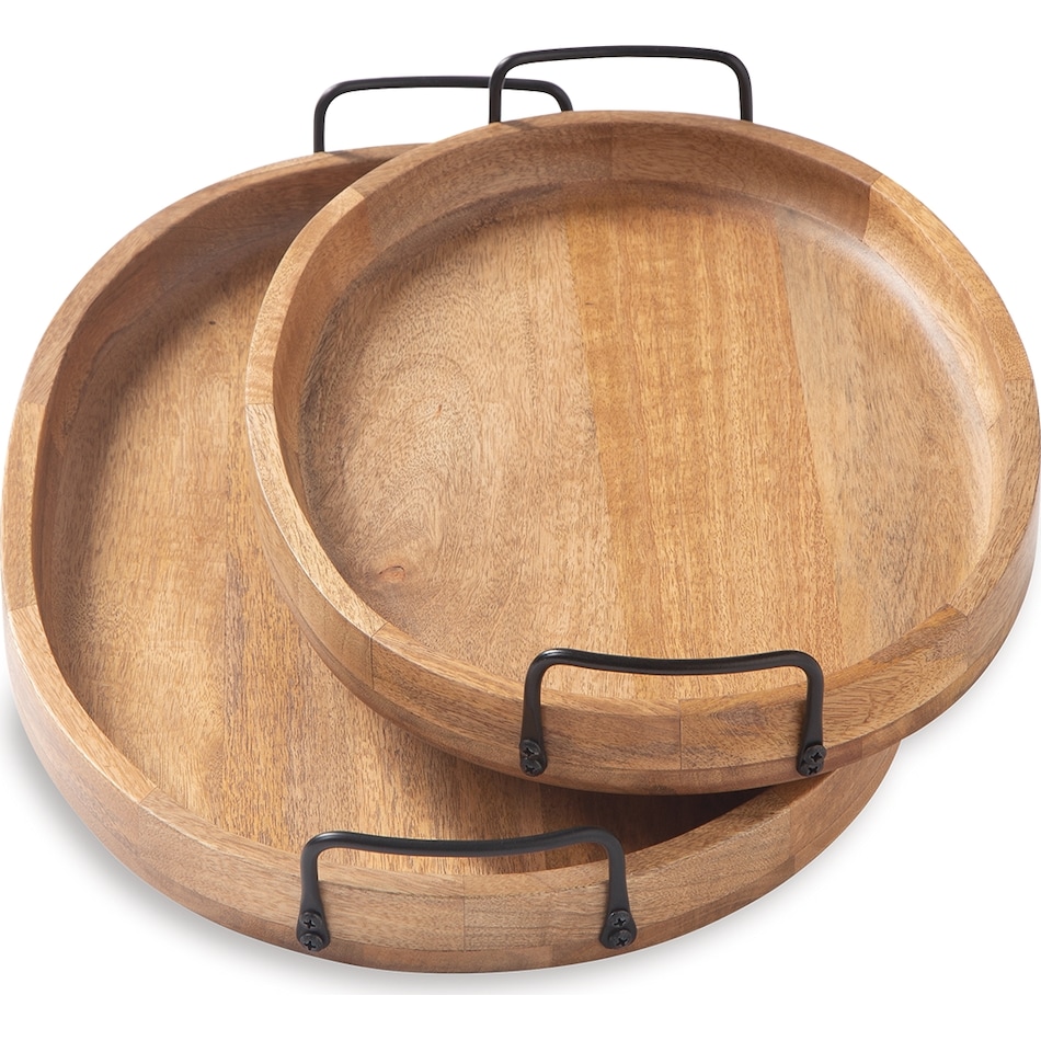 jocelyne brown black tray   