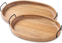 jocelyne brown black tray   