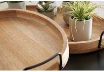 jocelyne brown black tray   