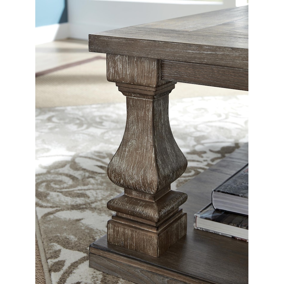 johnelle gray cocktail table   