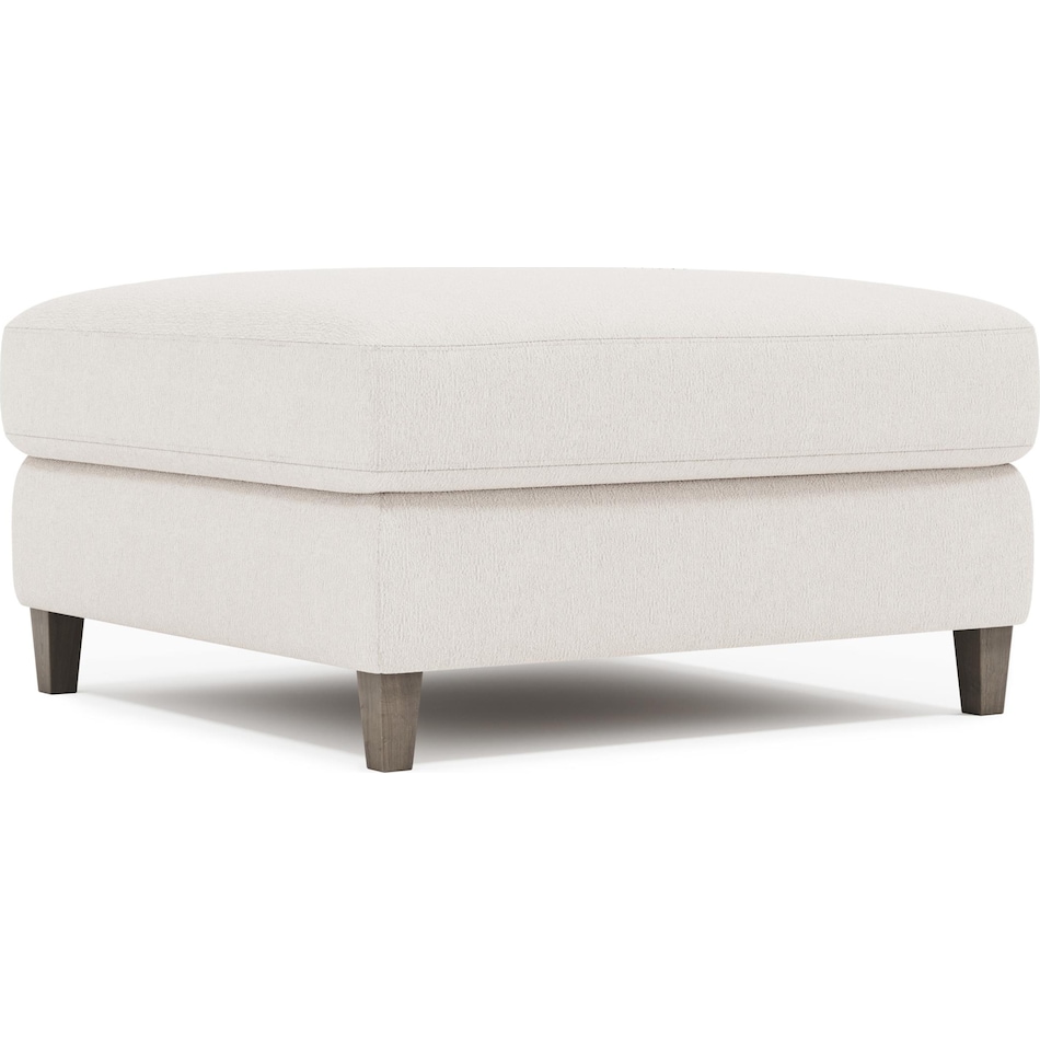 joli white ottoman   