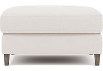 joli white ottoman   