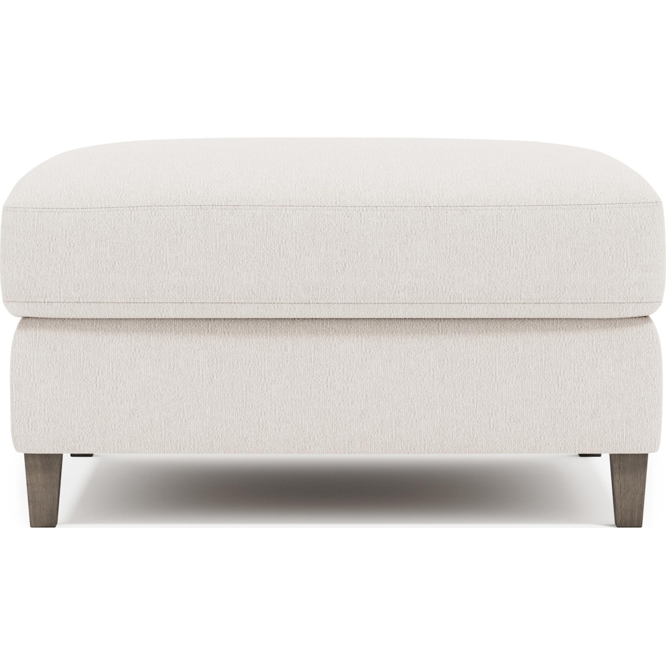 joli white ottoman   