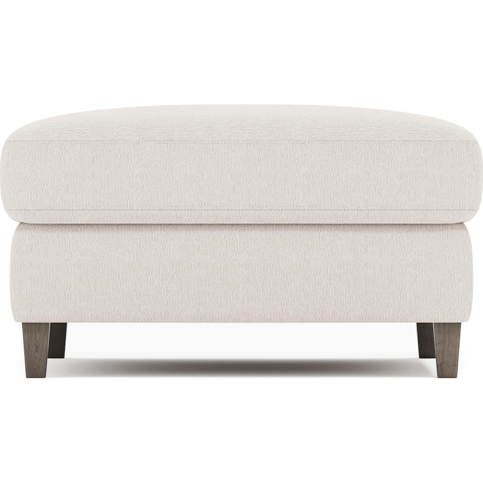 joli white ottoman   