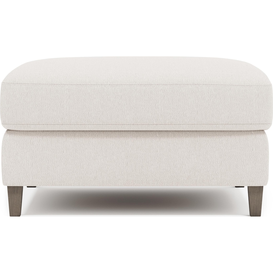 joli white ottoman   