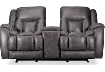 joseph grey reclining loveseat   