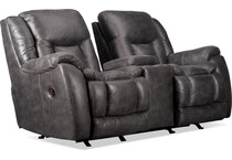 joseph grey reclining loveseat   
