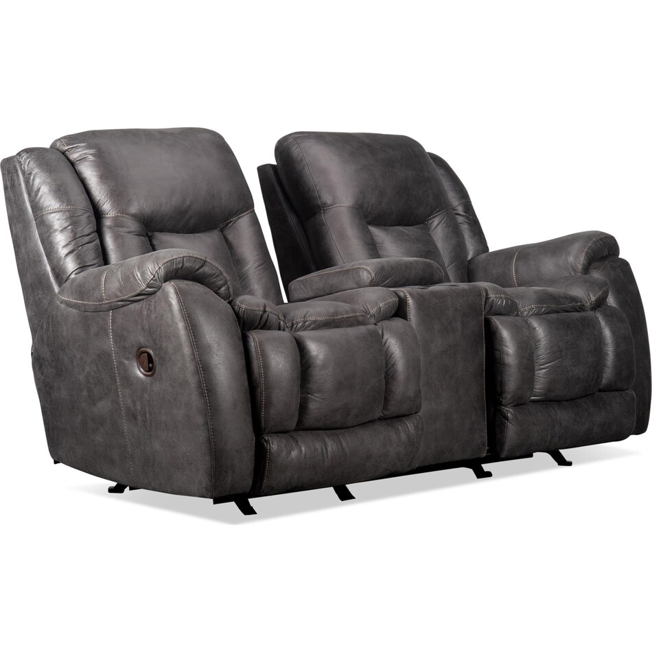 joseph grey reclining loveseat   