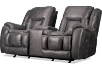 joseph grey reclining loveseat   