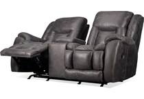 joseph grey reclining loveseat   