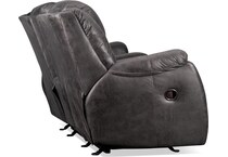 joseph grey reclining loveseat   