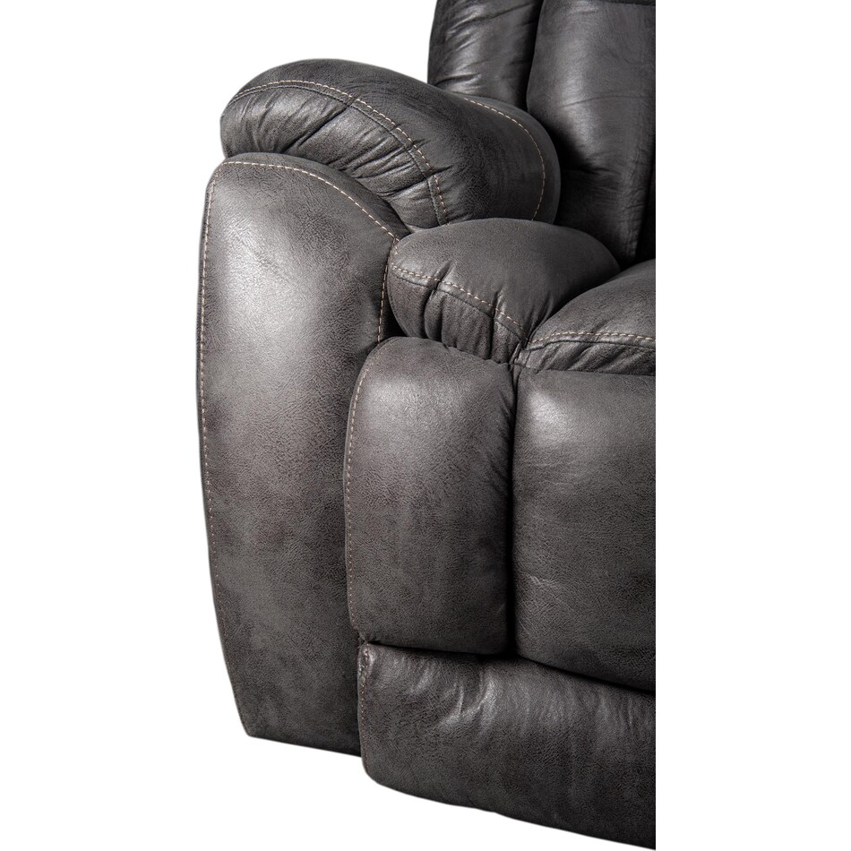 joseph grey reclining loveseat   