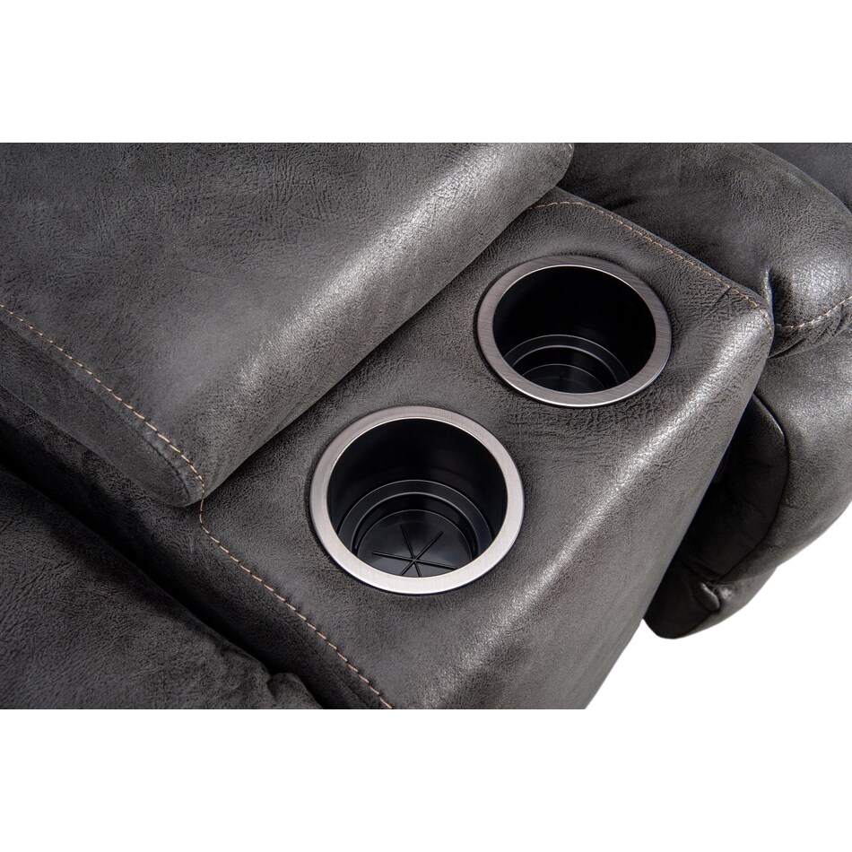 joseph grey reclining loveseat   