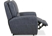 jovan indigo leathe rpower recliner   