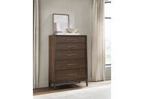 judson modern walnut chest   