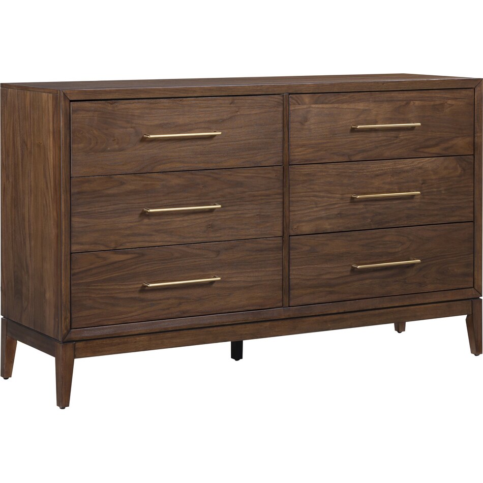judson modern walnut dresser   