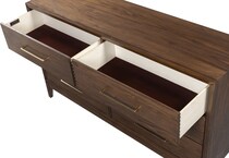judson modern walnut dresser   