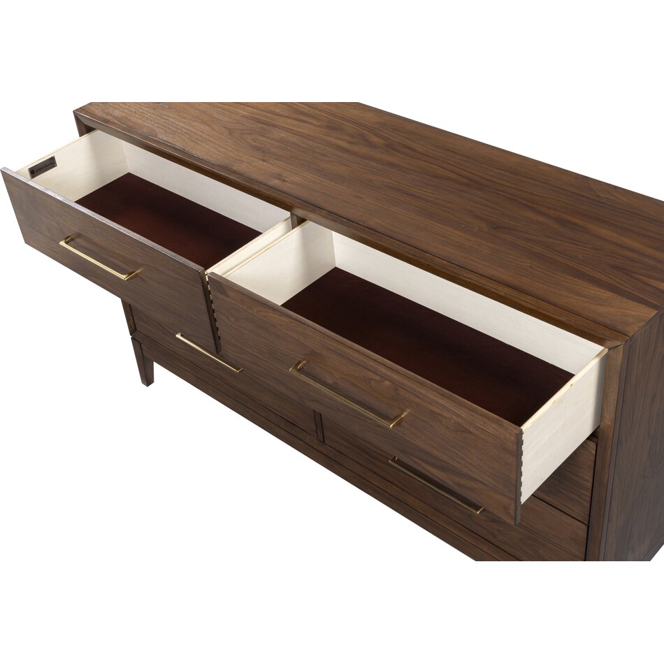 judson modern walnut dresser   