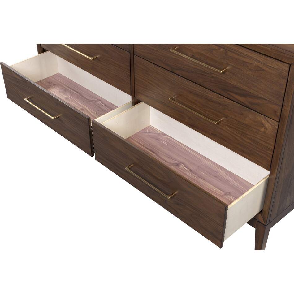 judson modern walnut dresser   