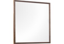 judson modern walnut mirror   