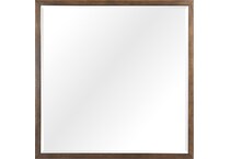 judson modern walnut mirror   