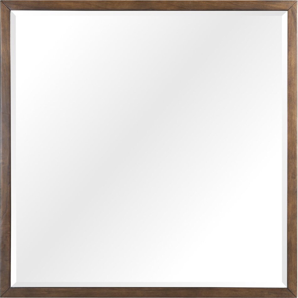 judson modern walnut mirror   