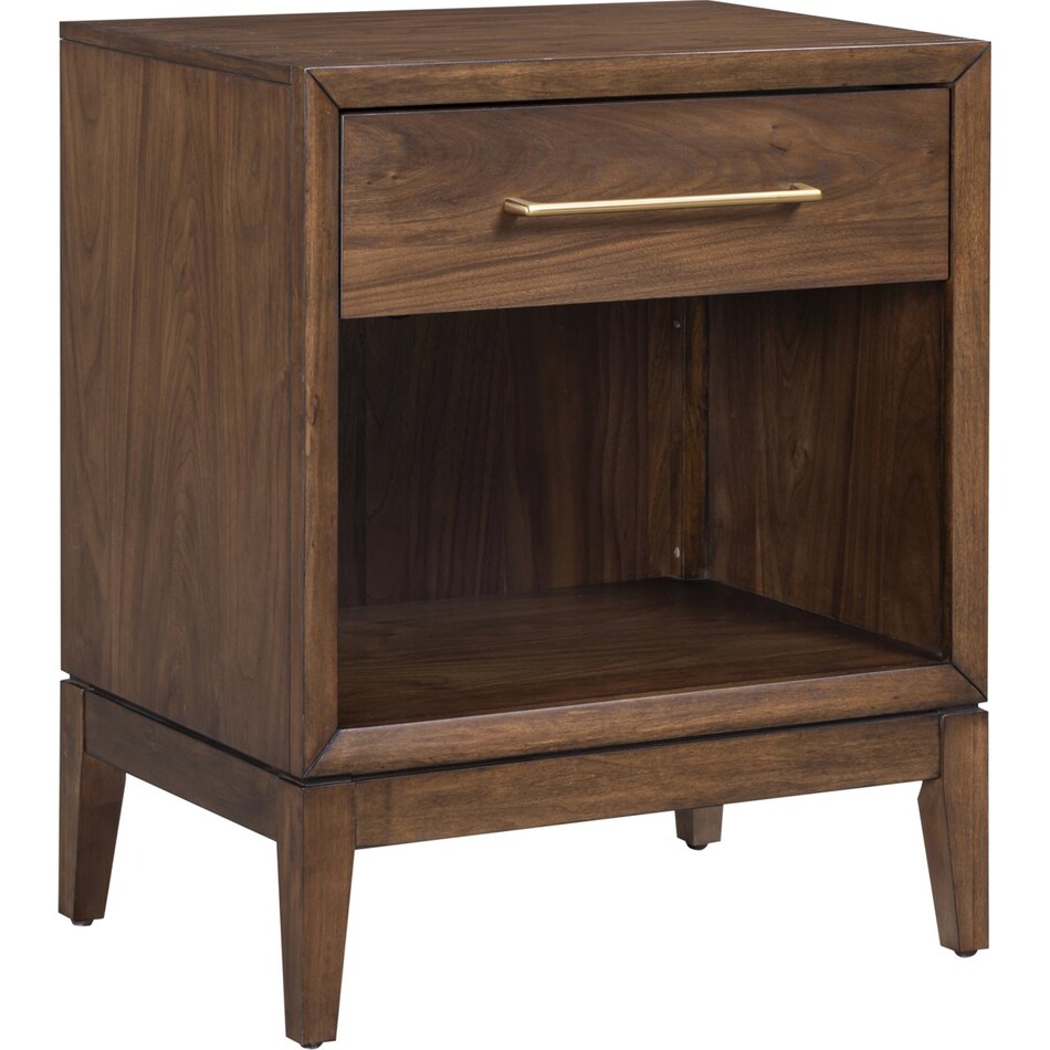 judson modern walnut nightstand   