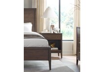 judson modern walnut nightstand   