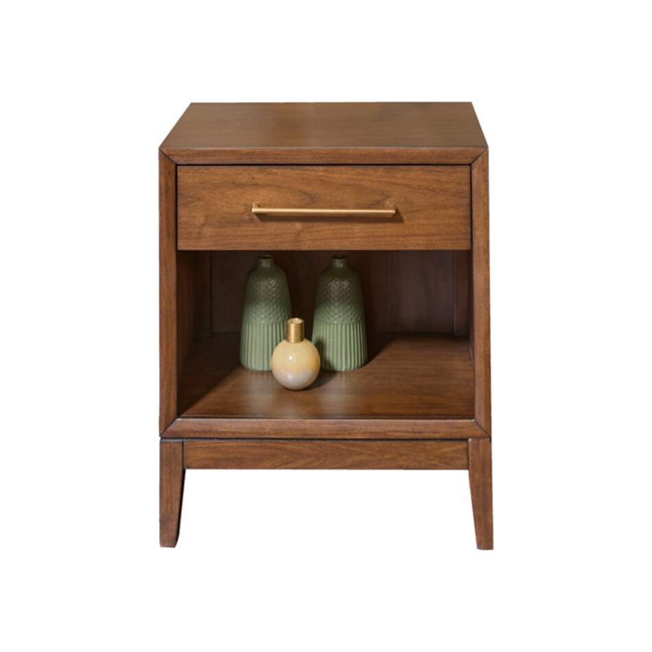 judson modern walnut nightstand   