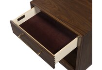 judson modern walnut nightstand   