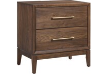 judson modern walnut nightstand   