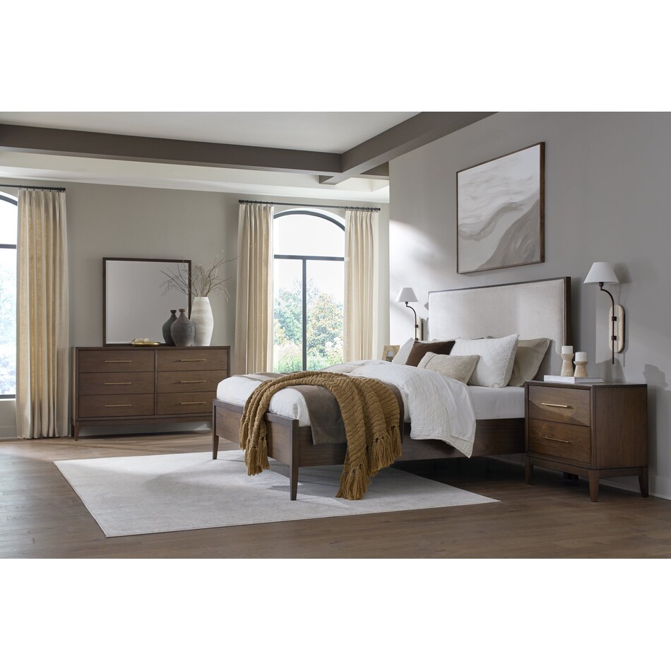 judson modern walnut nightstand   