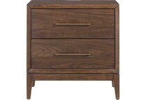 judson modern walnut nightstand   