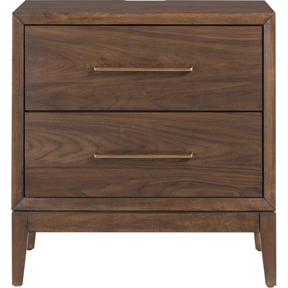 judson modern walnut nightstand   