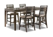 kai brushed mango wood finish counter chair   