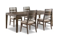 kai brushed mango wood finish side chair   