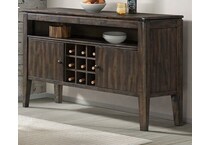 kai brushed mango wood finish sideboard server   